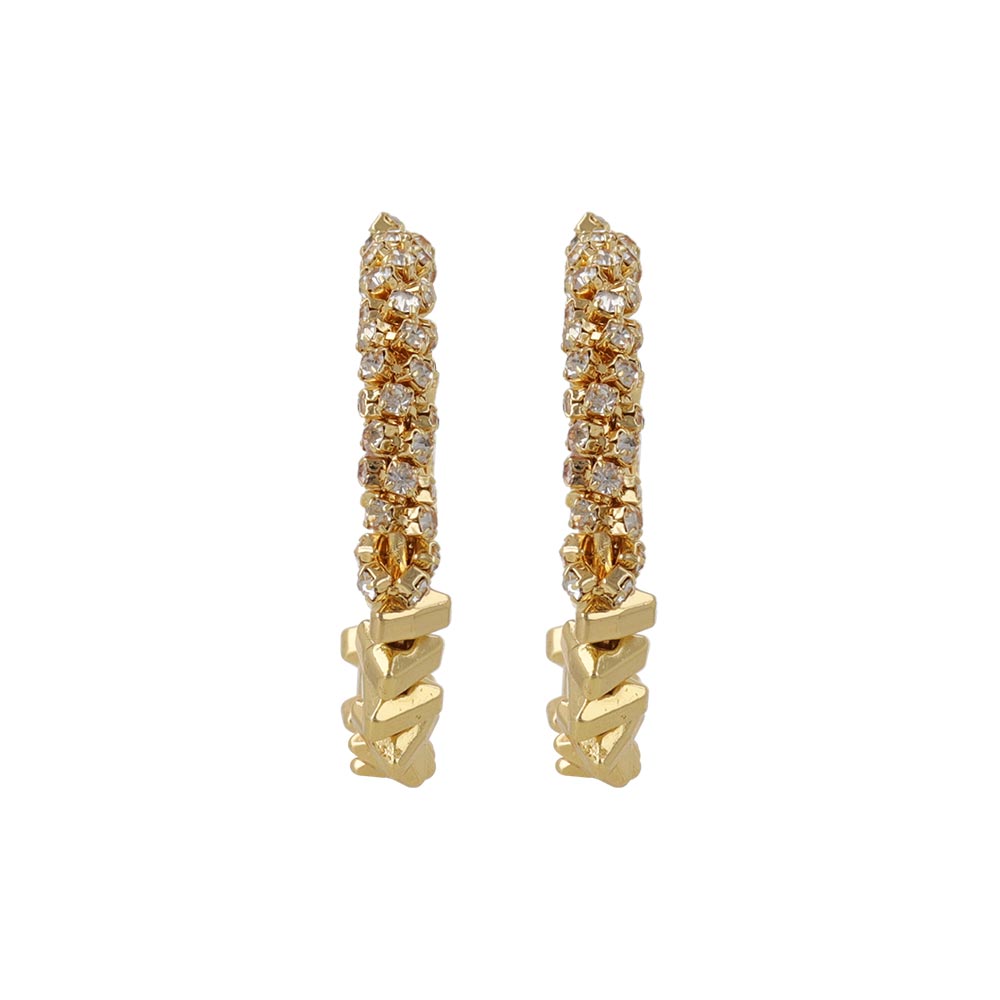 Mixed Metal Hoop Earrings