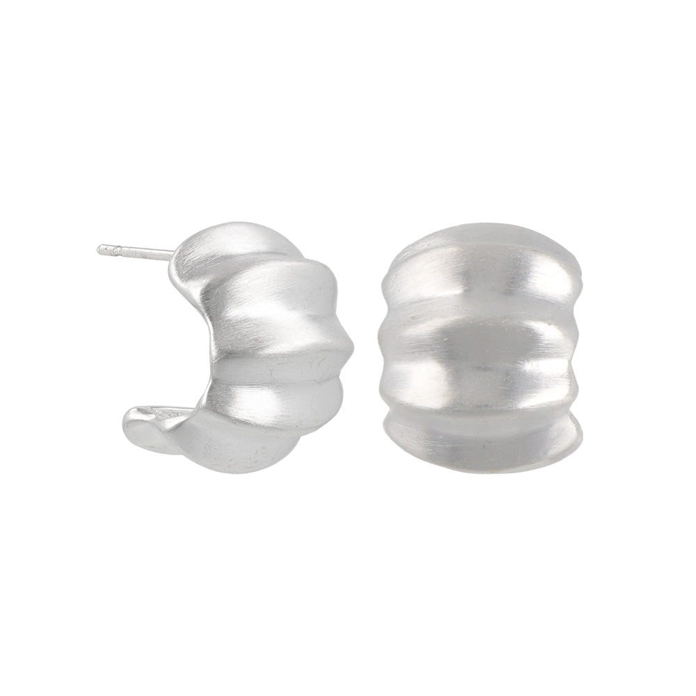 Wrinkle Hoop Earrings