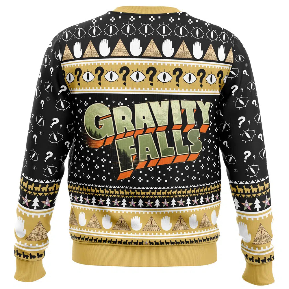 Bill Cipher Gravity Falls Ugly Christmas Sweater - 5XL
