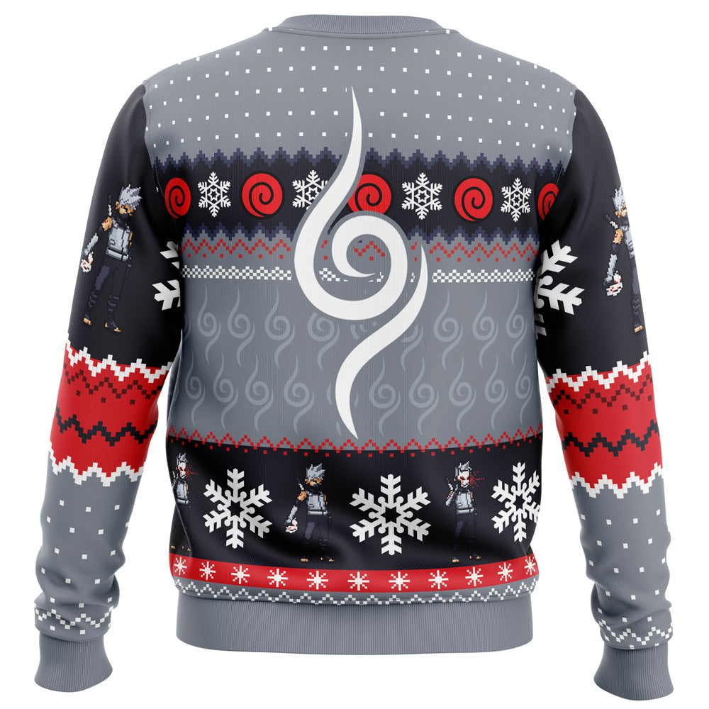 Christmas Chibi Anbu Kakashi Hatake Naruto Christmas Sweater - 5XL