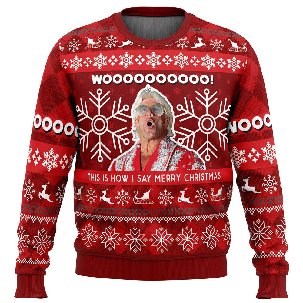 Christmas Flair Pro Wrestling Ugly Christmas Sweater - 6XL