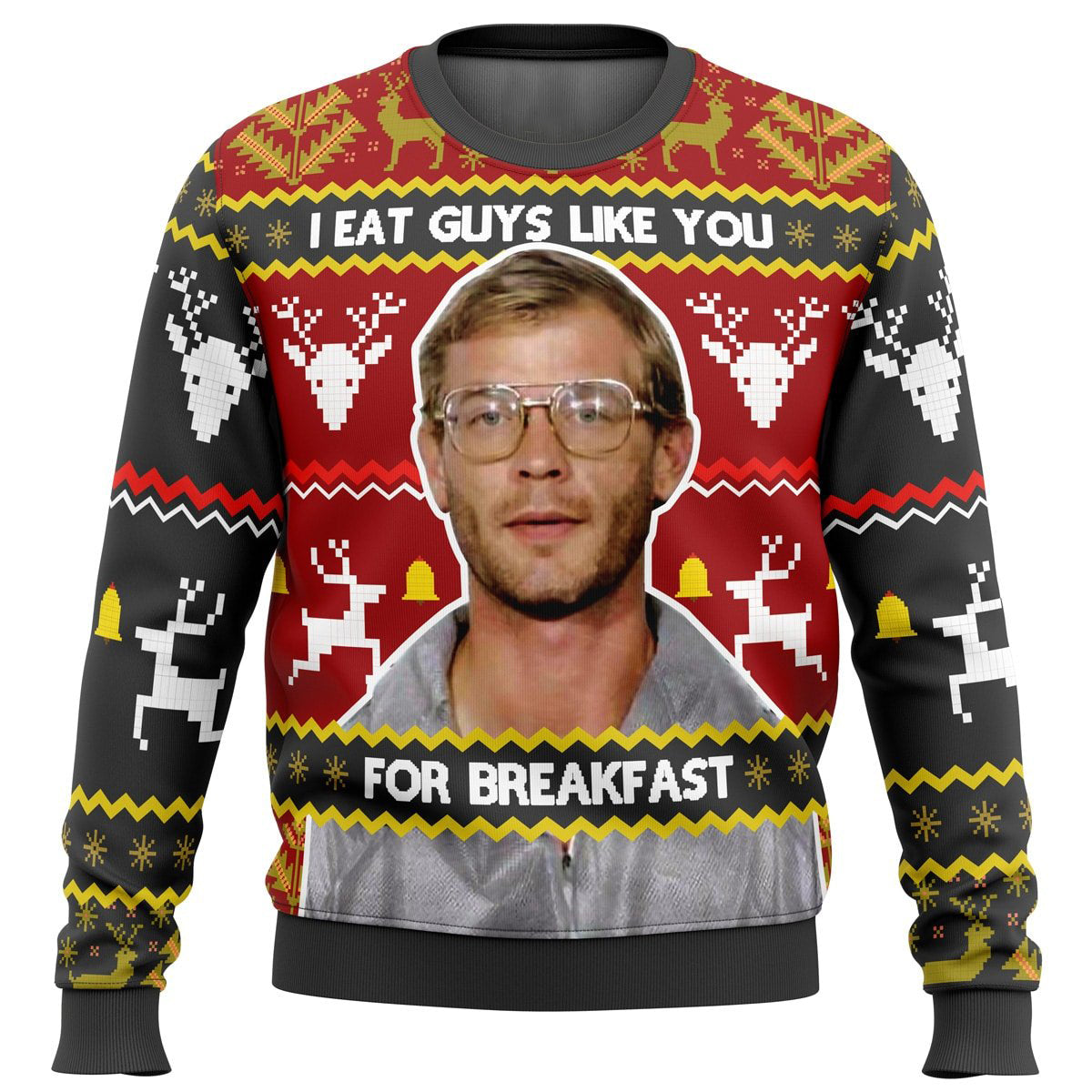 Jeffrey Dahmer Ugly Christmas Sweater - 5XL