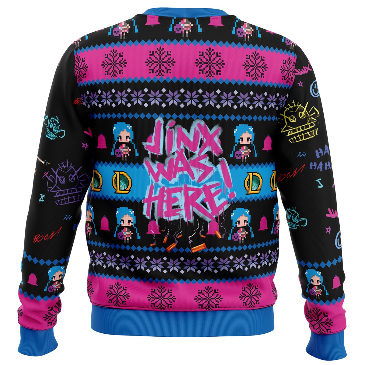 Jinx League of Legends Ugly Christmas Sweater - 6XL
