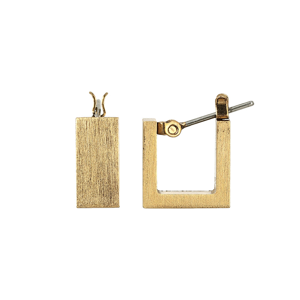 Angular Hoop Earrings