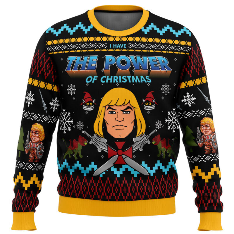 The Good Power of Christmas He-Man Ugly Christmas Sweater - 6XL