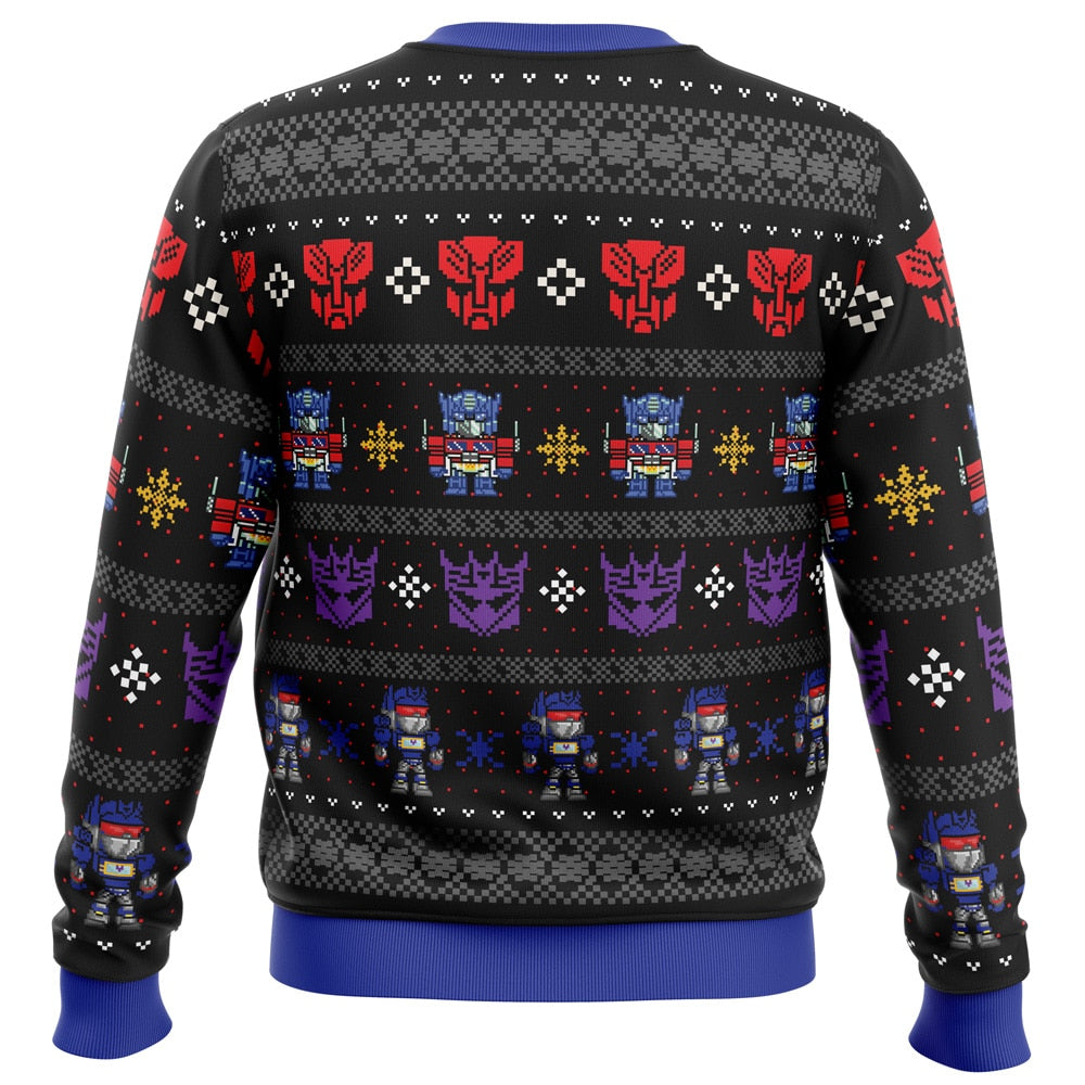 Xmas in Disguise Transformers Ugly Christmas Sweater - 6XL
