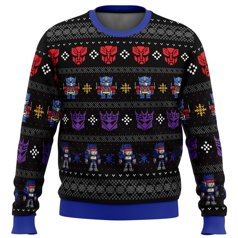 Xmas in Disguise Transformers Ugly Christmas Sweater - 5XL