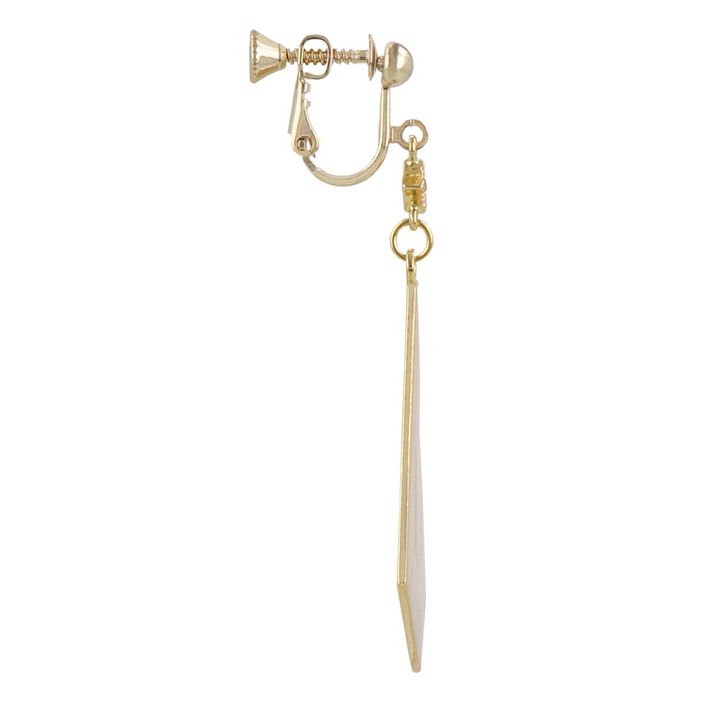 Triangle Drop Clip On Earrings