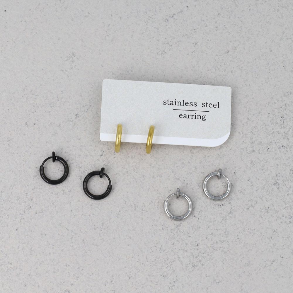 12mm Clip On Hoop Earrings