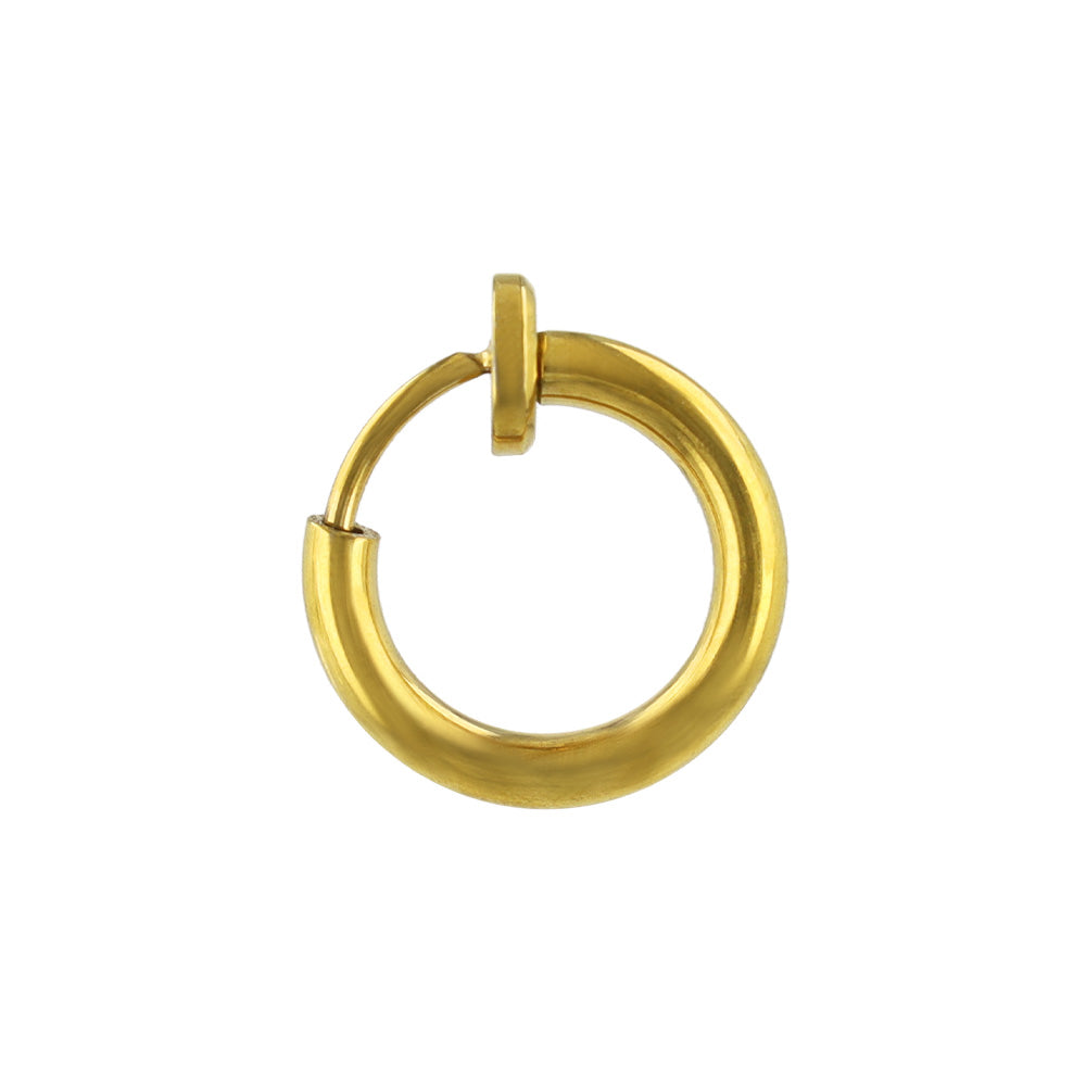 12mm Clip On Hoop Earrings