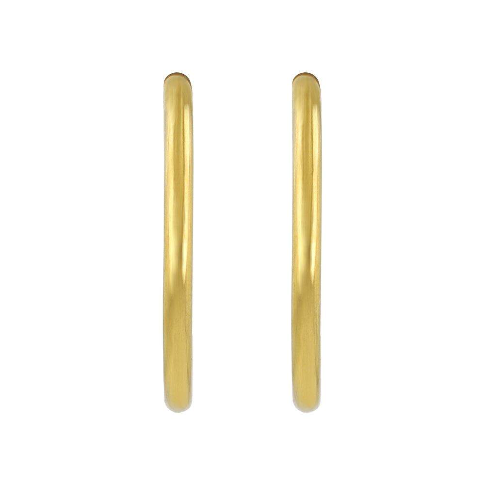 24mm Clip On Hoop Earrings