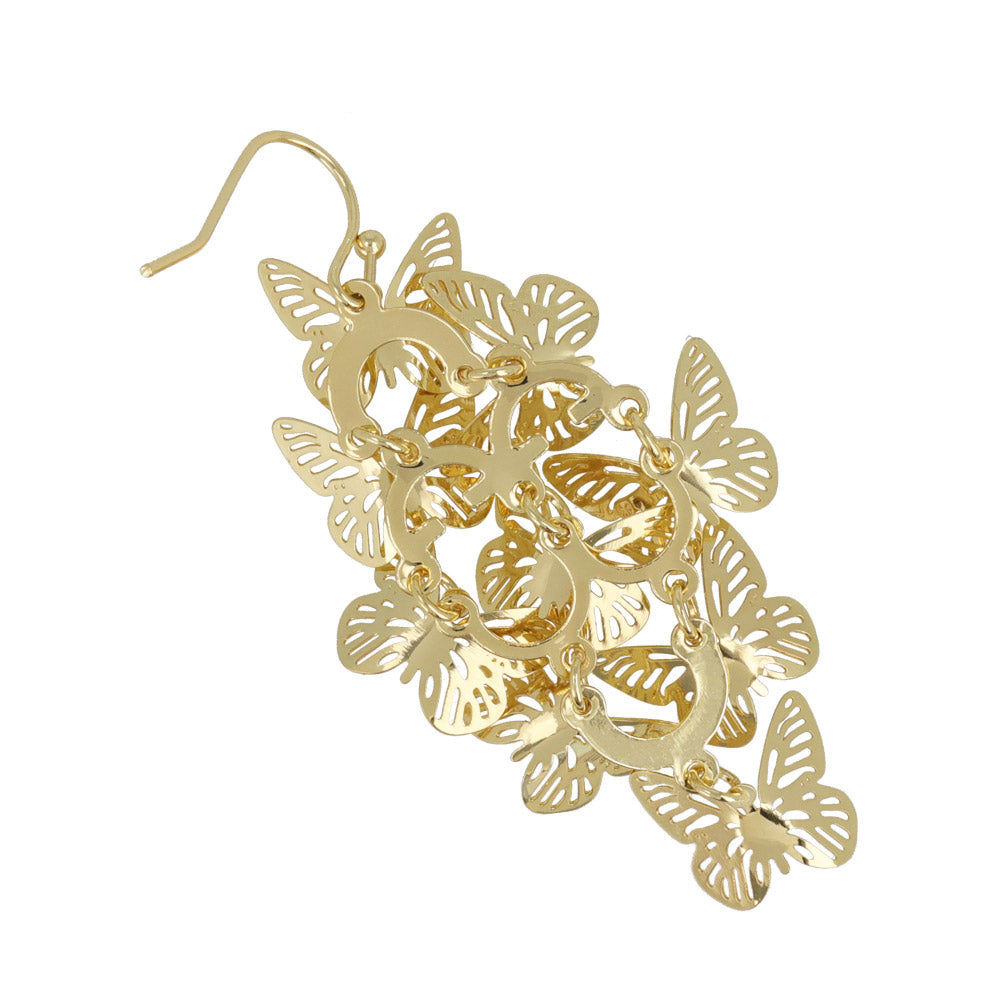 Butterfly Flock Chandelier Earrings