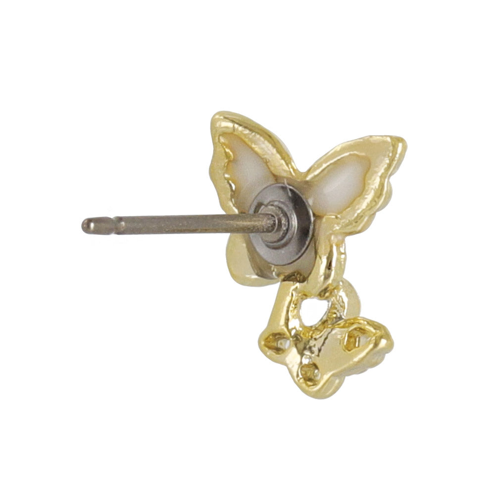 Twin Butterfly Stud Earrings