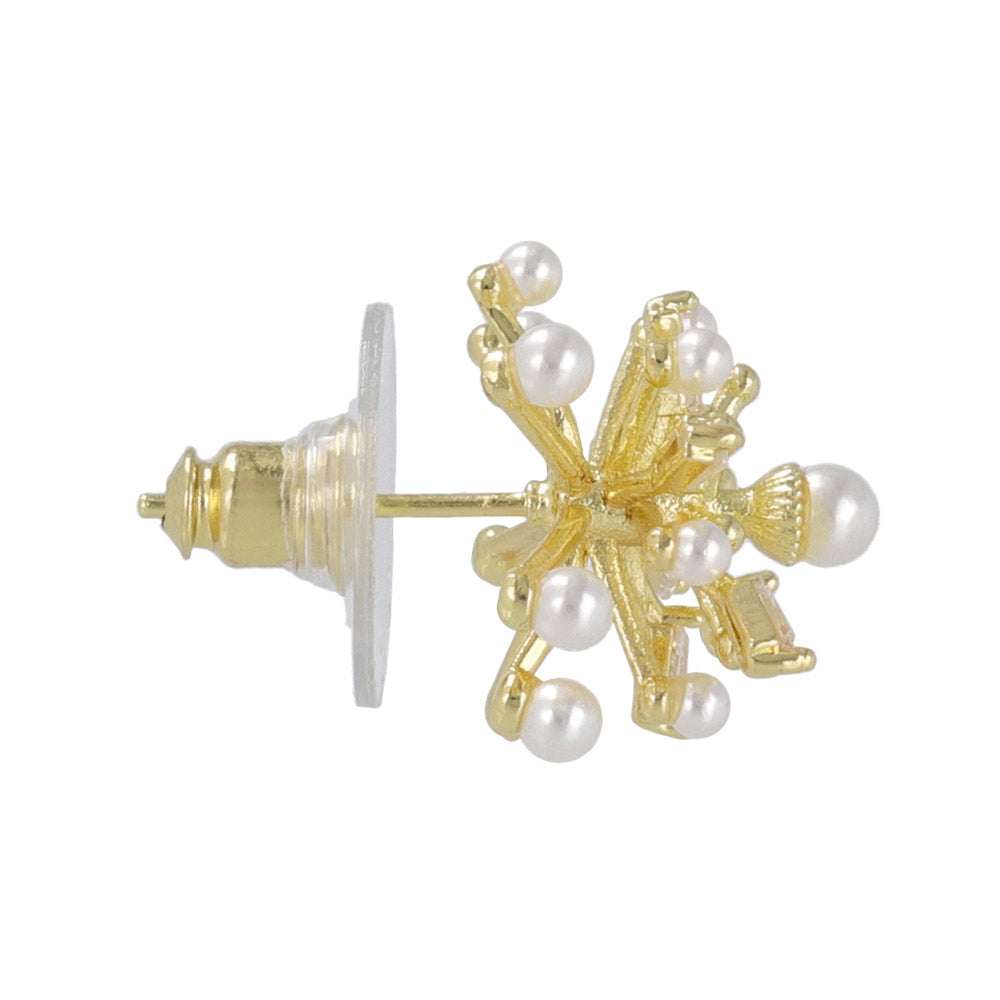 Pearlized Sparkle Stud Earrings