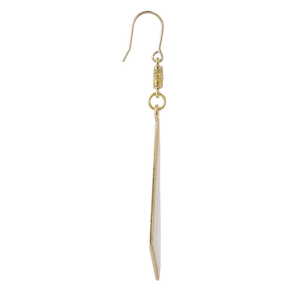 Marble Triangle Drop Earrings