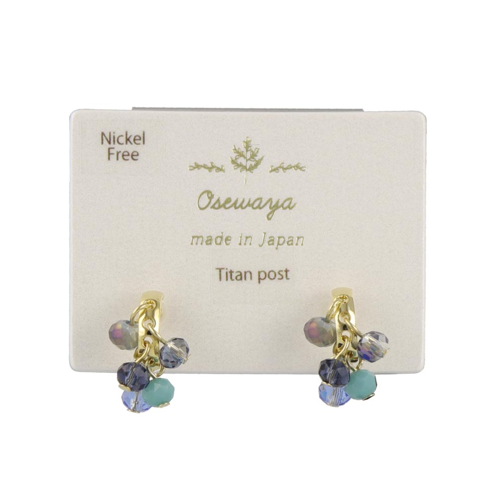 Bead Cluster Huggie Earrings