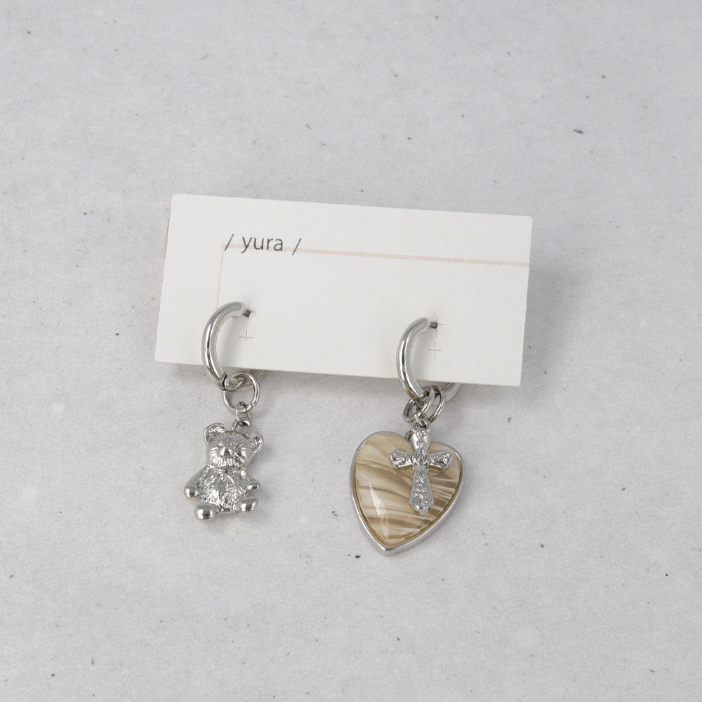 Fancy Mixed Charm Hoop Earrings