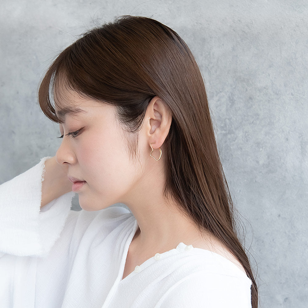 Organic Hoop Earrings