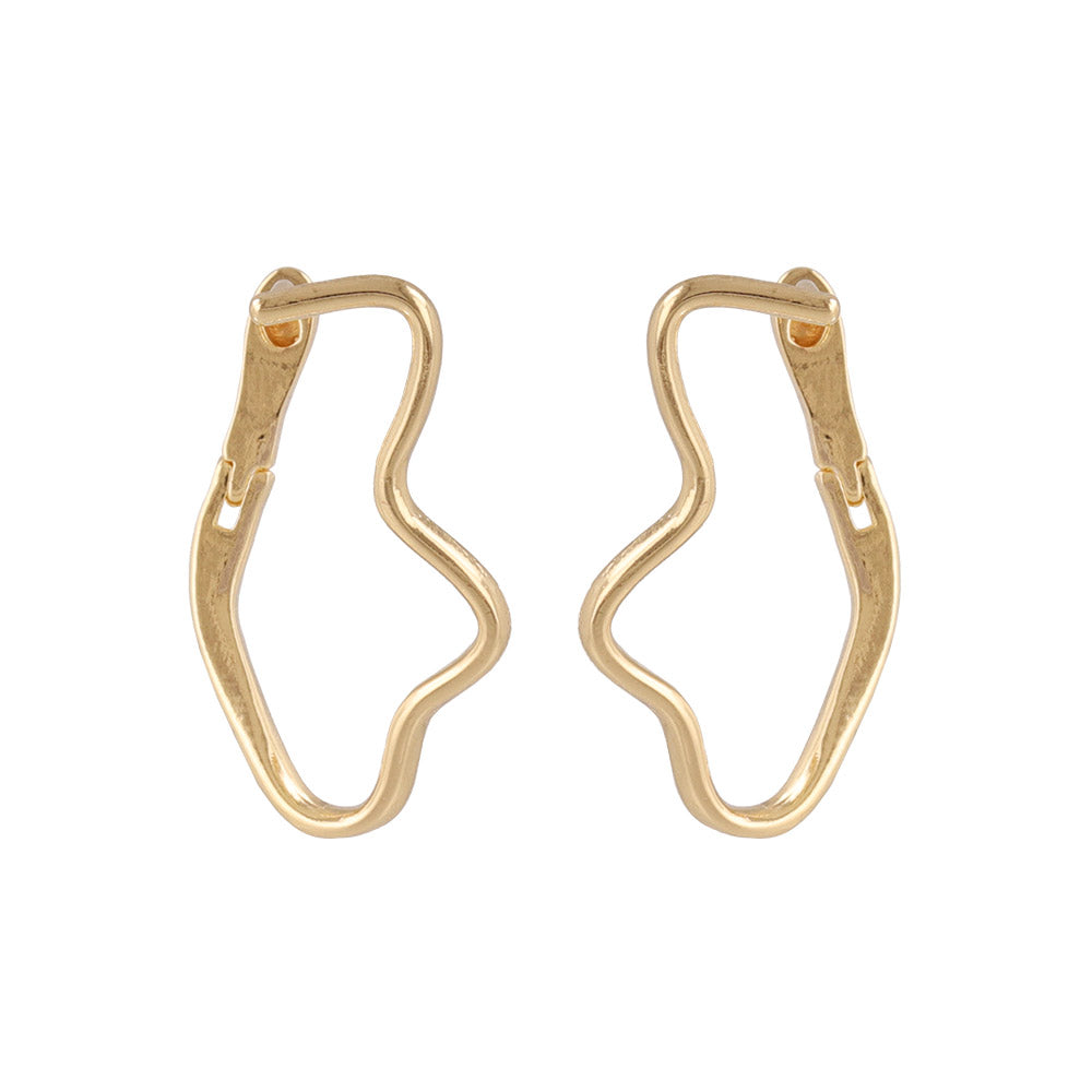 Organic Hoop Earrings