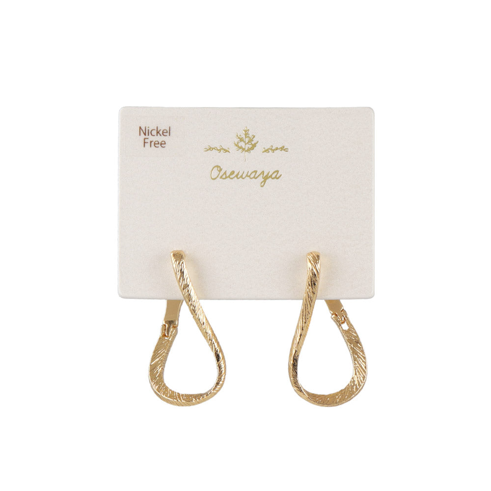 Twisted Textured Hoop Earrings
