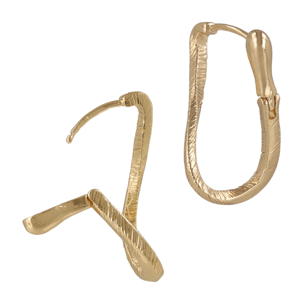 Twisted Textured Hoop Earrings