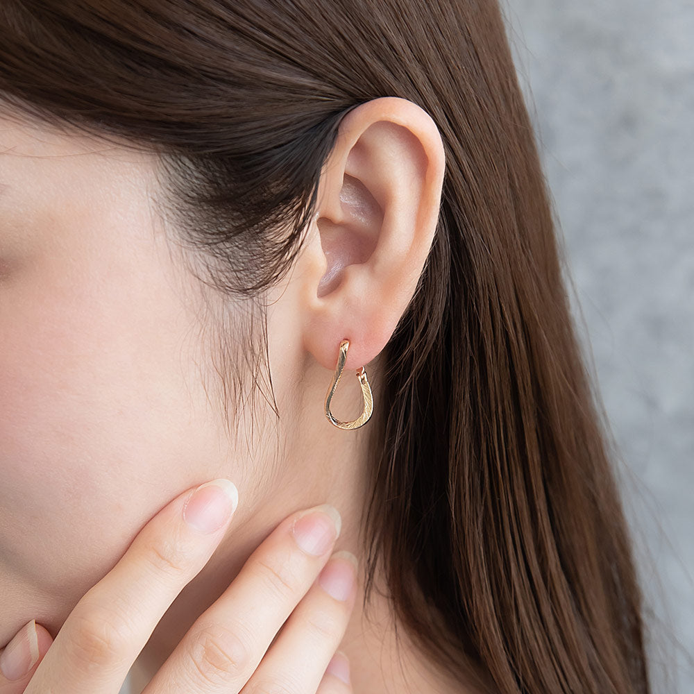 Twisted Textured Hoop Earrings