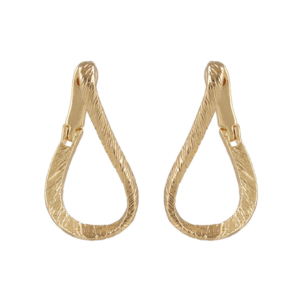 Twisted Textured Hoop Earrings