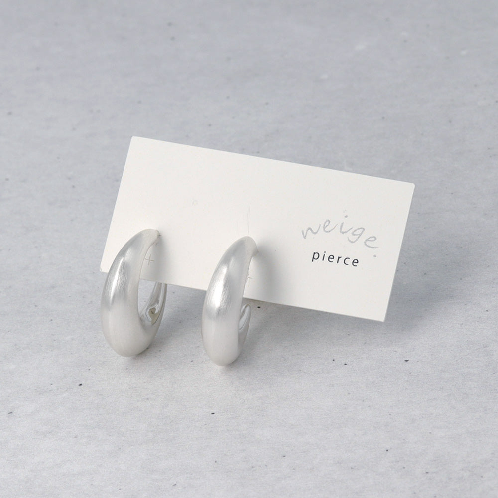 Crescent Moon Hoop Earrings