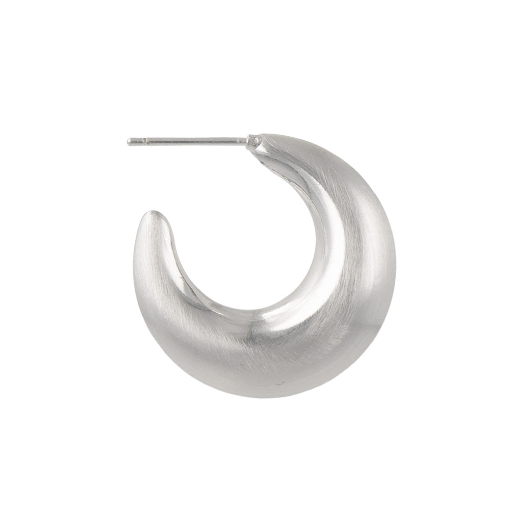 Crescent Moon Hoop Earrings