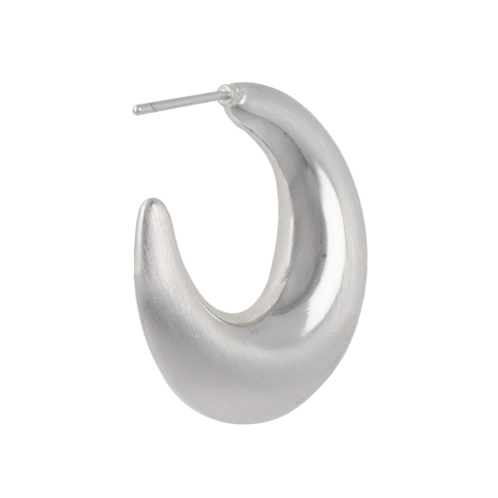 Crescent Moon Hoop Earrings