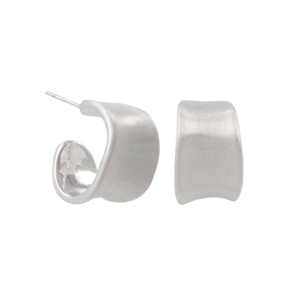 Warped Hoop Earrings