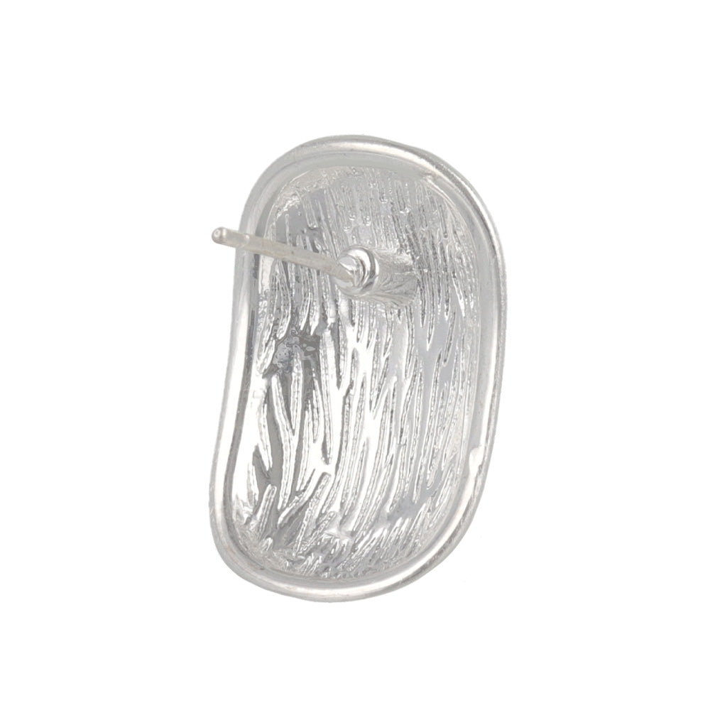 Round Square Stud Earrings