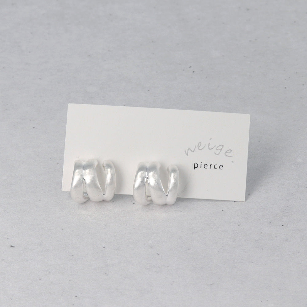 Triple Row Hoop Earrings