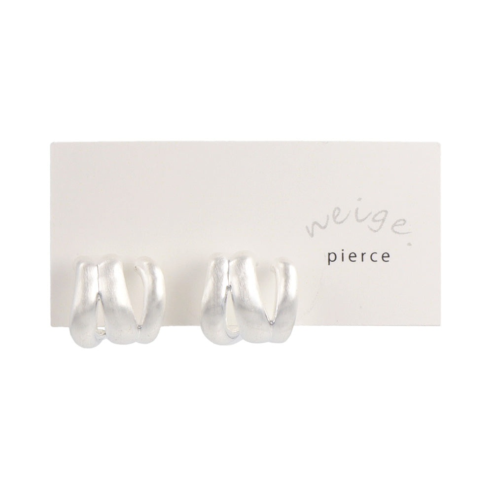 Triple Row Hoop Earrings