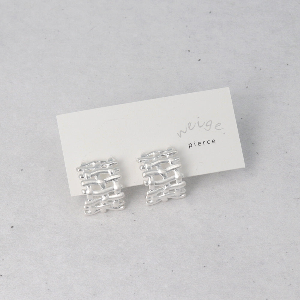 Mesh Half Hoop Earrings