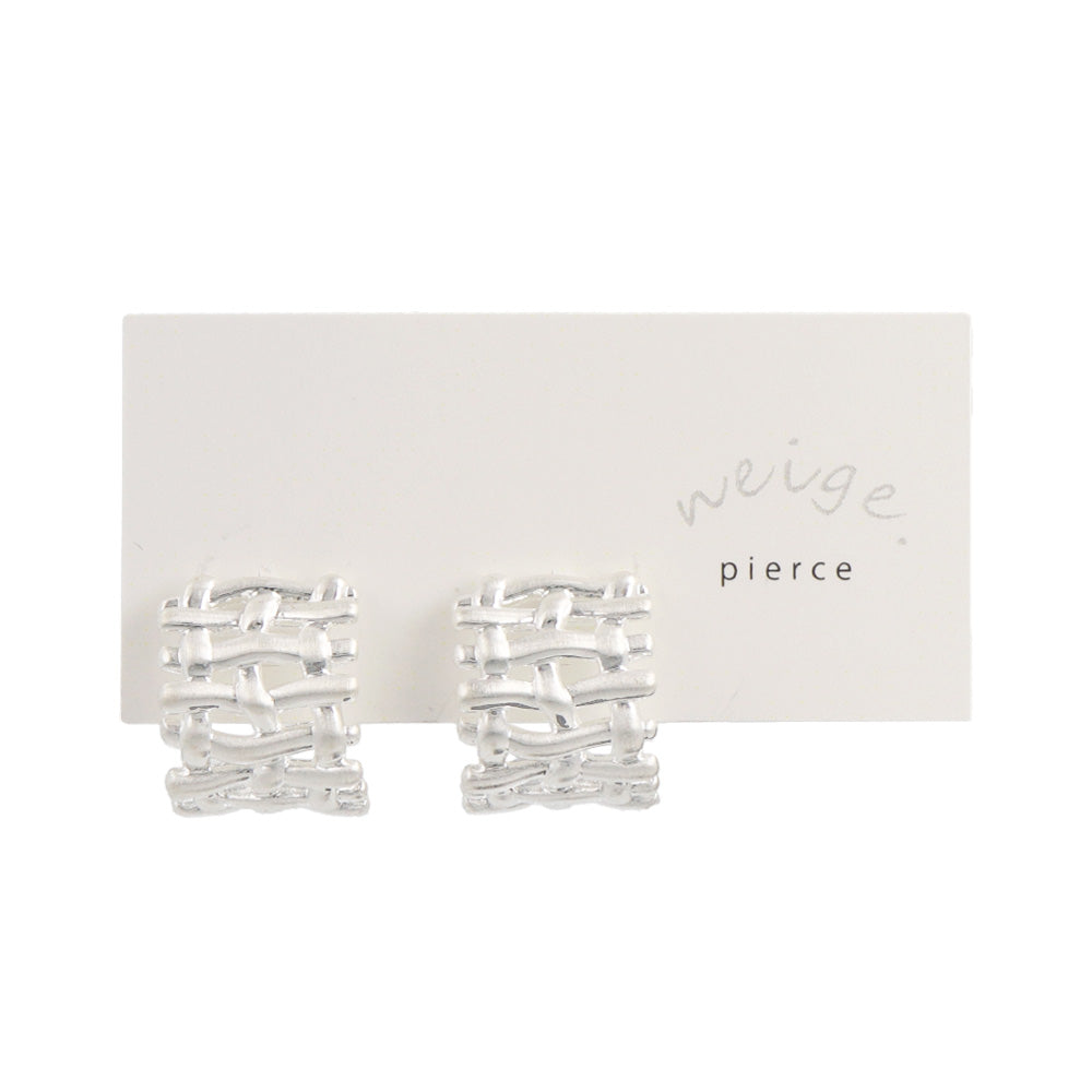 Mesh Half Hoop Earrings