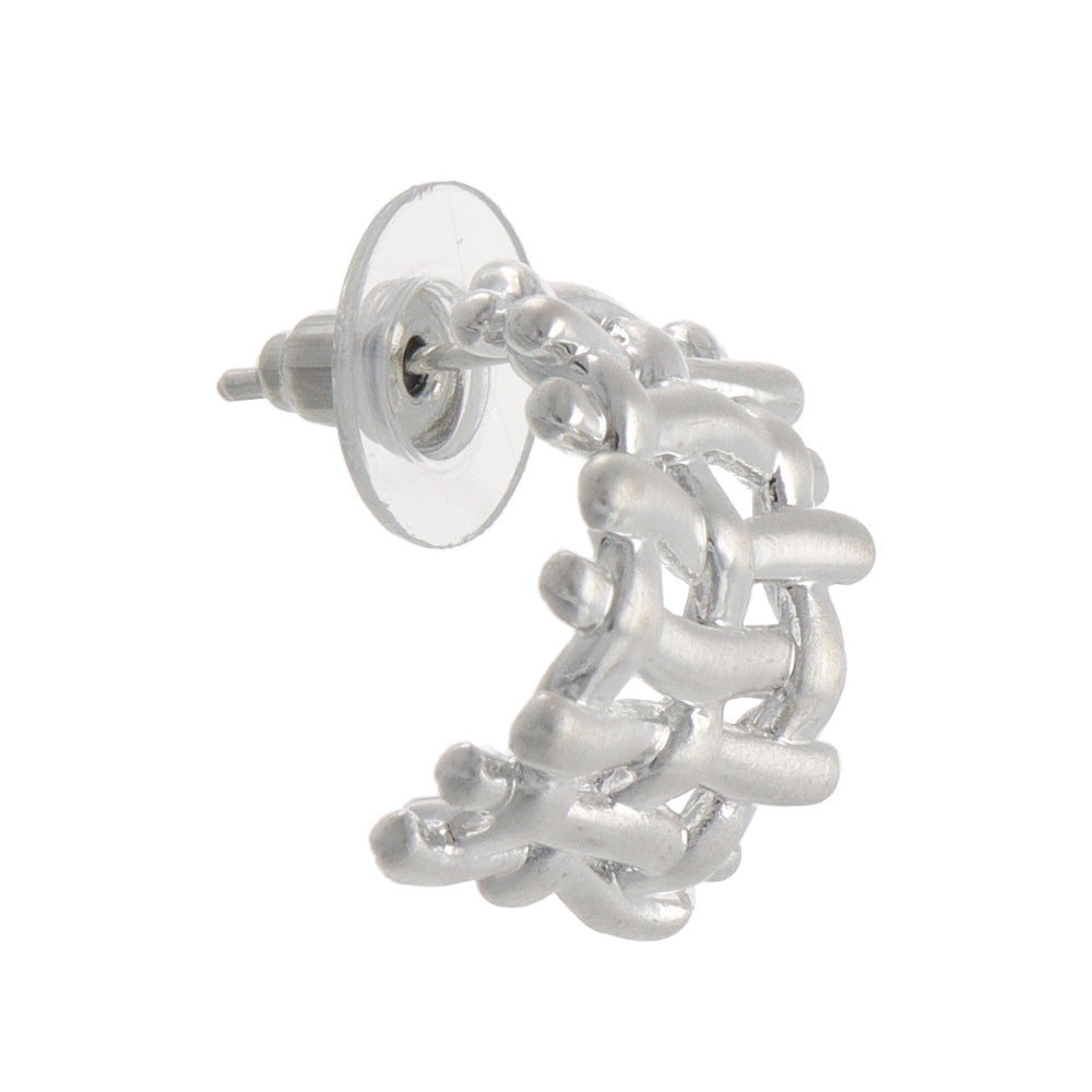 Mesh Half Hoop Earrings
