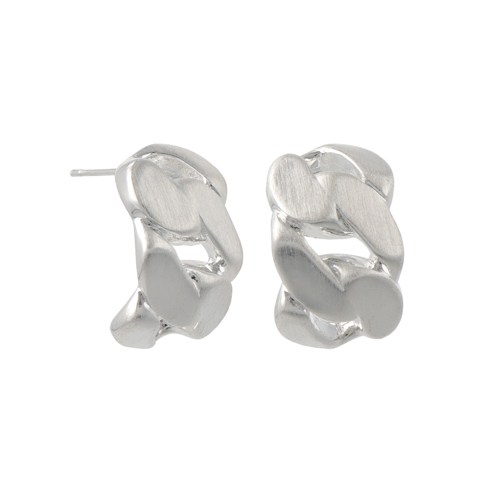 Chunky Chain Half Hoop Earrings
