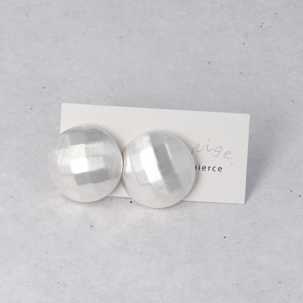 Faceted Dome Stud Earrings