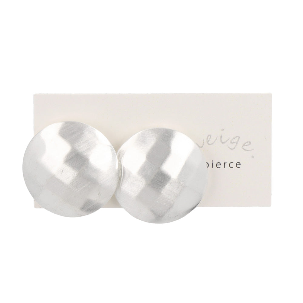 Faceted Dome Stud Earrings