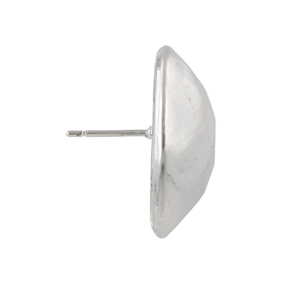 Faceted Dome Stud Earrings
