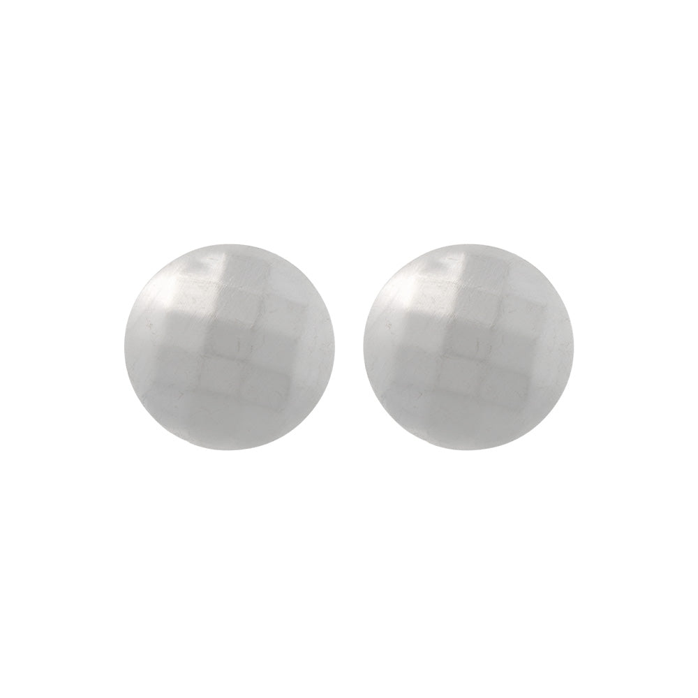 Faceted Dome Stud Earrings