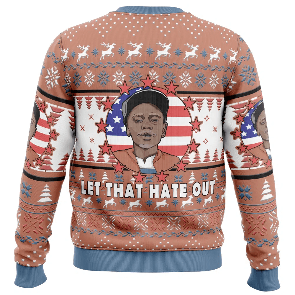 Clayton Bigsby Let That Hate Out Chappelle’s Show Ugly Christmas Sweater - 5XL