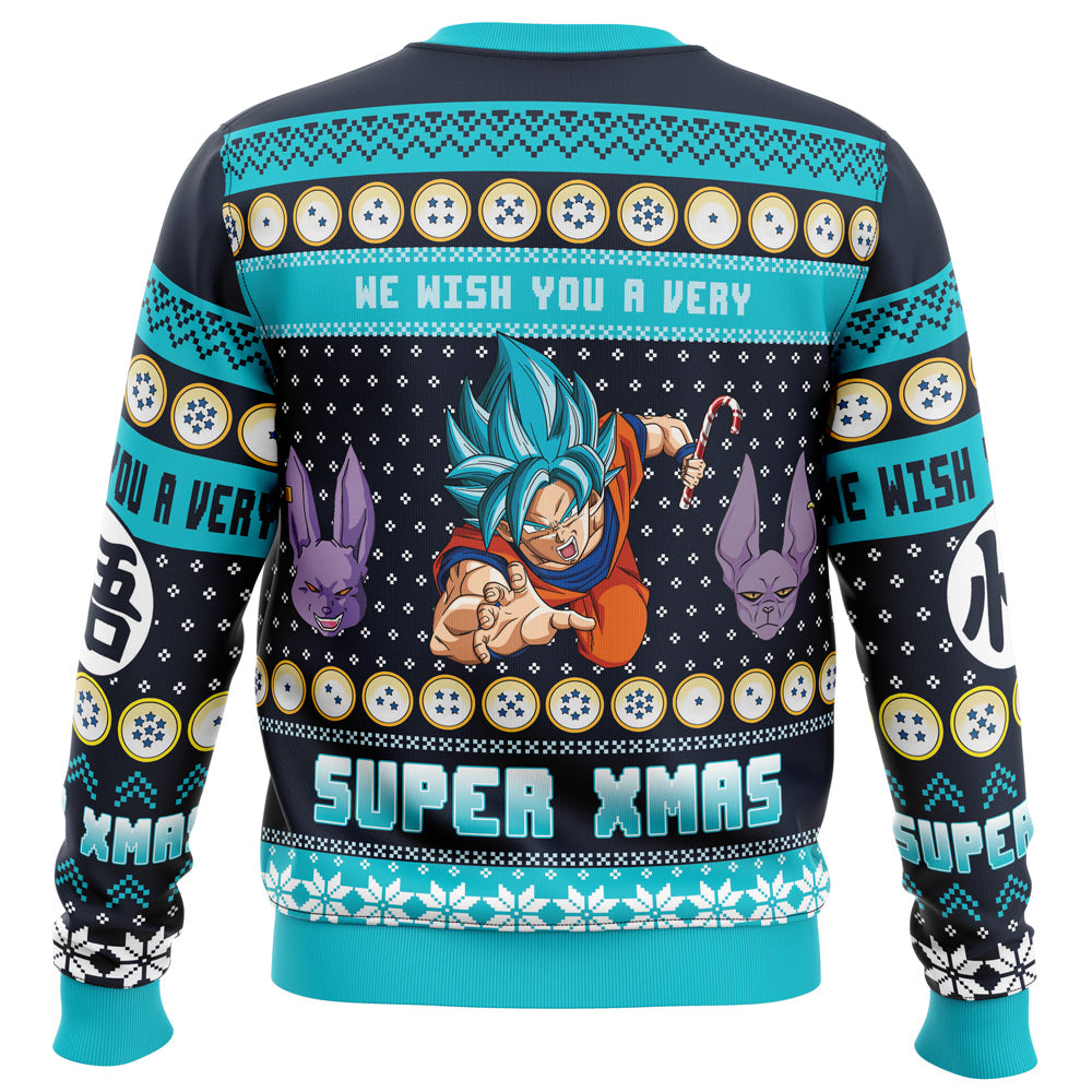 A Very Saiyan Christmas Dragon Ball Z Ugly Christmas Sweater - 5XL