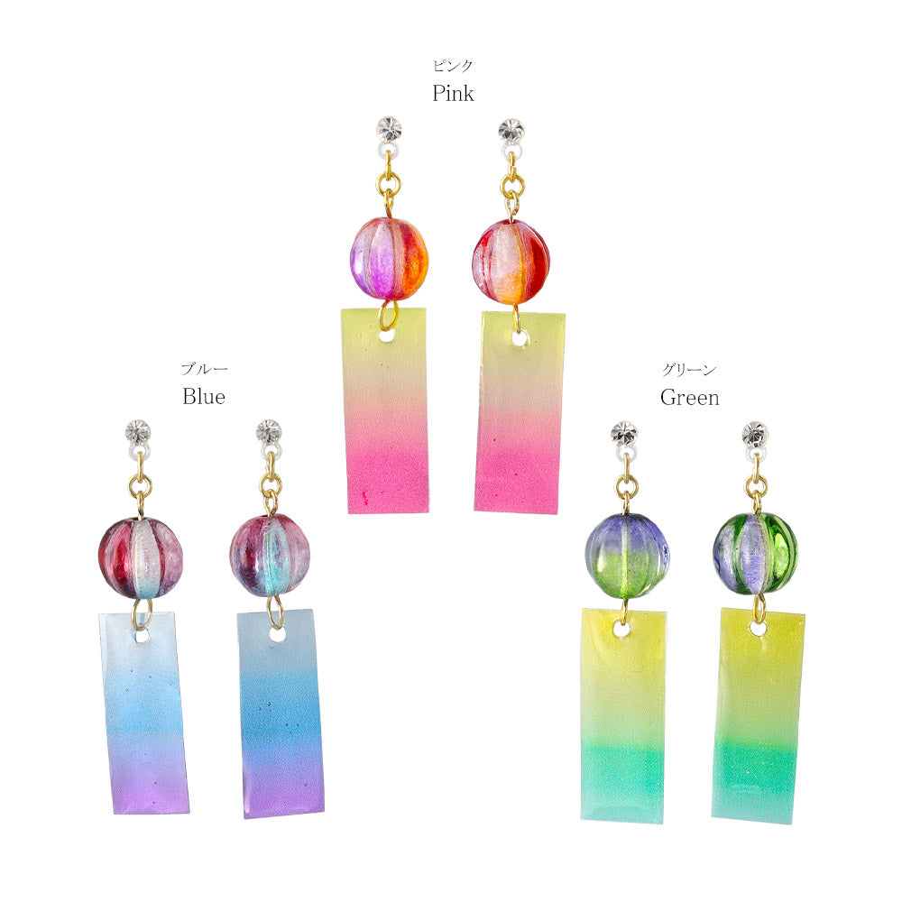 Gradient Japanese Windbell Earrings