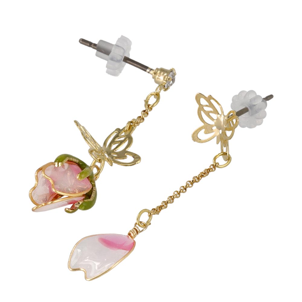 Sakura Petal Bud Drop Earrings