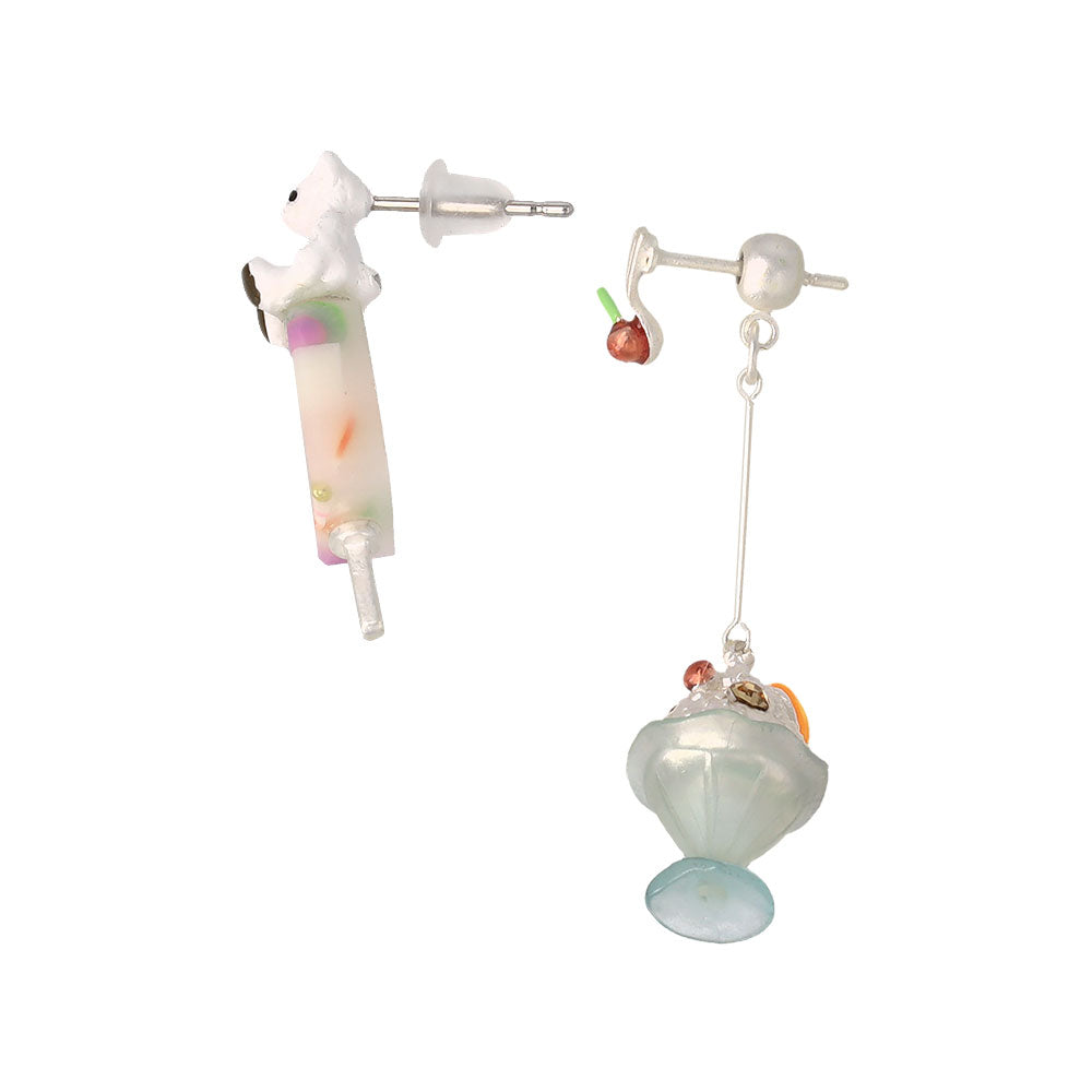 Polar Bear and Icy Dessert Earrings