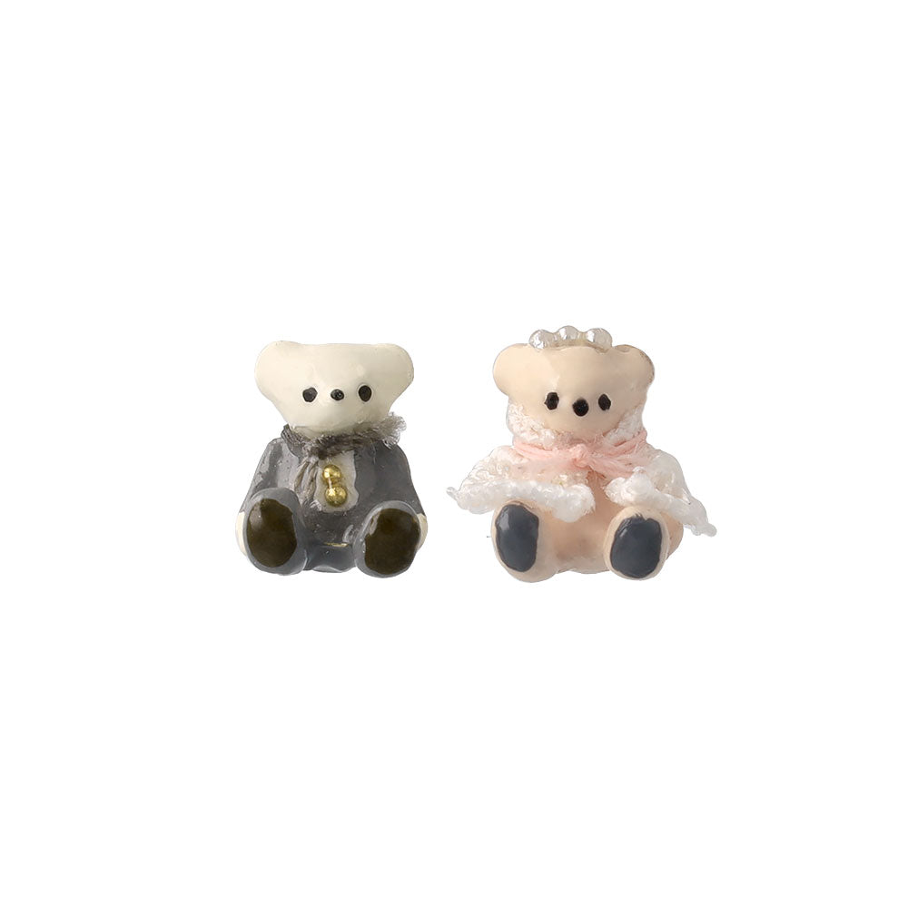 Wedding Bear Stud Earrings