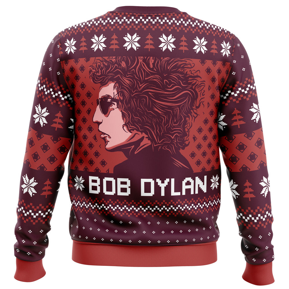 Blood on the Tracks Bob Dylan Ugly Christmas Sweater - 5XL