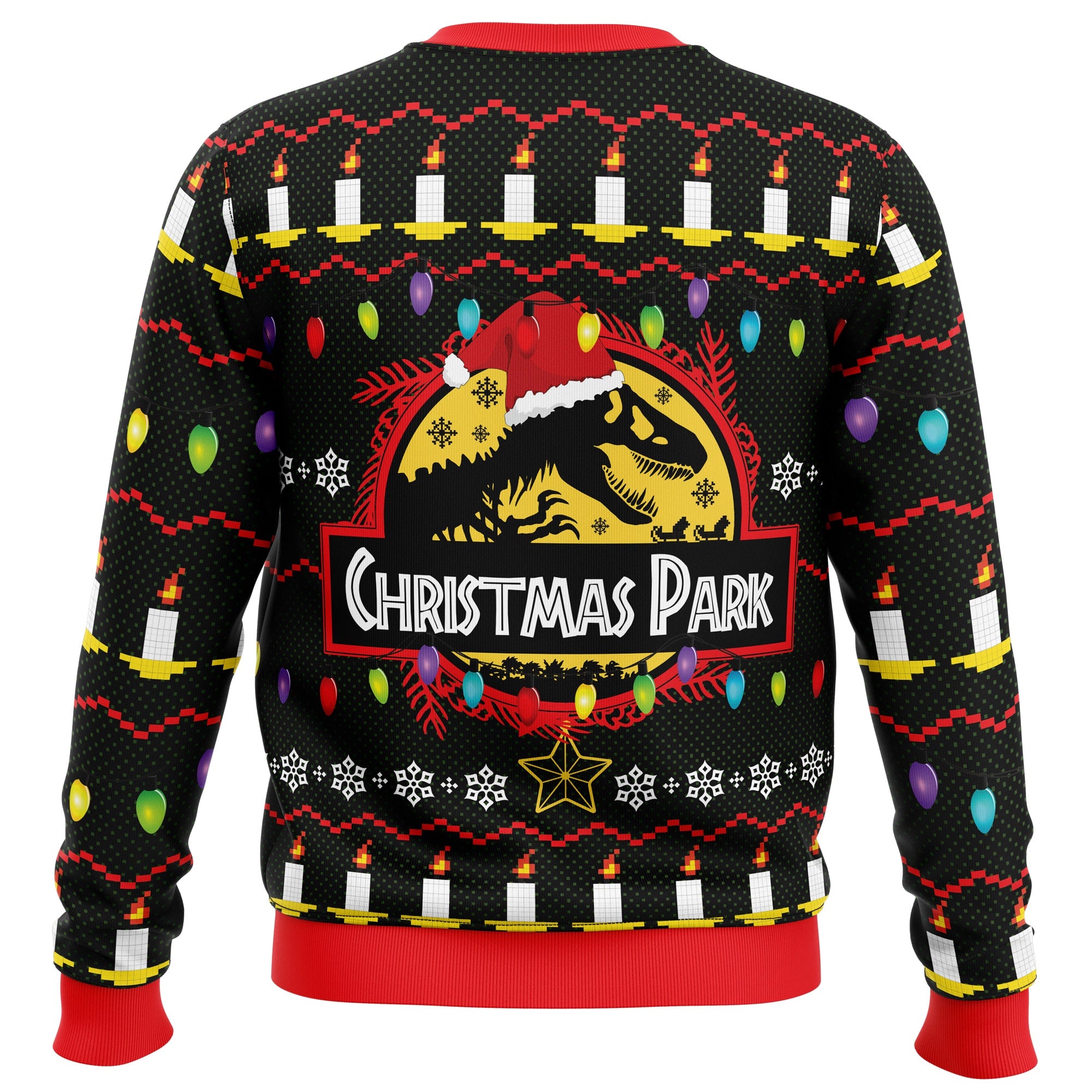 Christmas Park Jurassic Park Ugly Christmas Sweater - 5XL